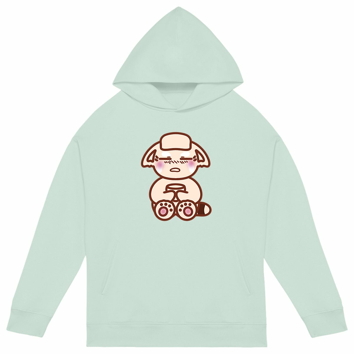 Oversized Eco-Friendly Hoodie - Red Panda Sick