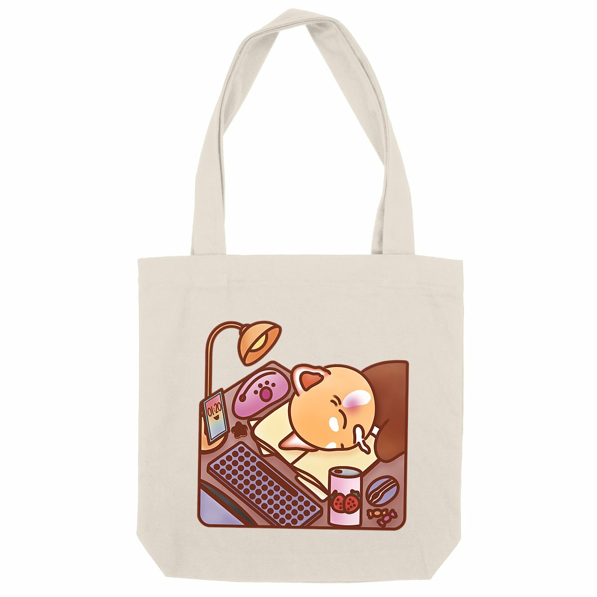 Totebag - Red Panda - Study Too Much